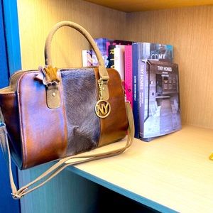 The Classic 100% leather cowhide Handbag/crossbody